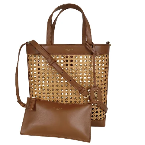Brown Leather Yves Saint Laurent Shopper