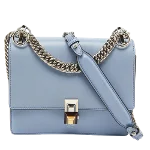 Blue Leather Fendi Crossbody Bag