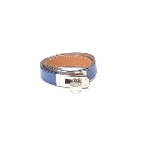 Blue Leather Hermès Bracelet