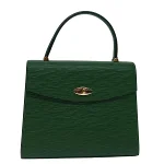 Green Leather Louis Vuitton Malesherbes