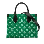 Green Velvet Louis Vuitton Onthego