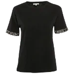 Black Fabric Maje Top