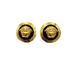 Gold Metal Versace Earrings