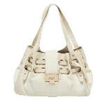 Beige Leather Jimmy Choo Tote