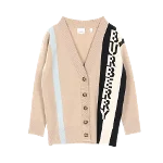 Beige Canvas Burberry Cardigan