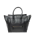 Black Leather Celine Luggage