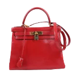 Red Leather Hermès Kelly