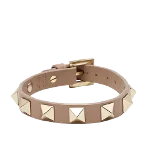 Gold Leather Valentino Bracelet