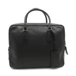 Black Leather Prada Briefcase