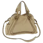 Beige Leather Chloé Paraty