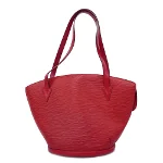 Red Fabric Louis Vuitton Shoulder Bags