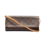 Brown Canvas Louis Vuitton Twist