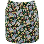 Multicolor Fabric Maje Skirt