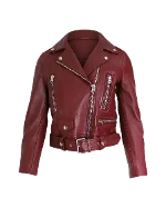 Red Leather Acne Studios Jacket