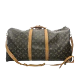 Brown Canvas Louis Vuitton Keepall