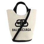 White Canvas Balenciaga Handbag