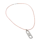 Pink Metal Hermès Necklace