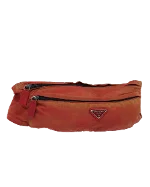 Red Nylon Prada Belt Bags