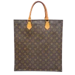 Brown Canvas Louis Vuitton Sac Plat