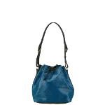 Blue Leather Louis Vuitton Petit Noe