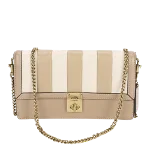 Beige Leather Coach Handbag