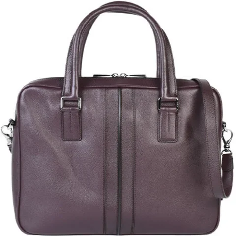 Burgundy Leather Tod's Briefcase