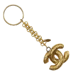 Gold Metal Chanel Key Chain