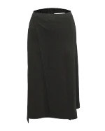 Black Viscose Helmut Lang Skirt