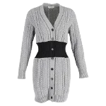 Grey Wool Alexander McQueen Cardigan