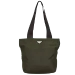 Green Canvas Prada Tote