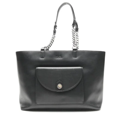 Black Leather Karl Lagerfeld Shoulder Bag