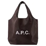 Burgundy Leather A.P.C Tote