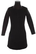 Black Polyester Maje Dress