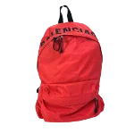 Red Fabric Balenciaga Backpack