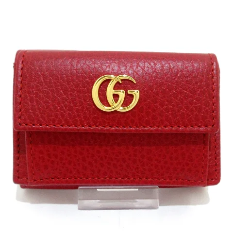 Burgundy Leather Gucci Wallet