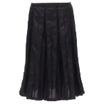 Black Polyester Issey Miyake Skirt