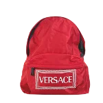 Red Fabric Versace Backpack