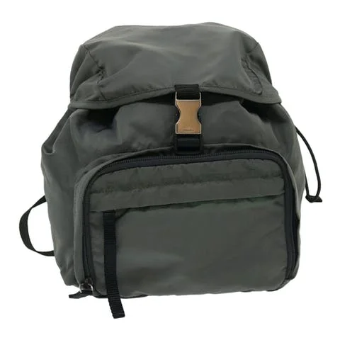 Grey Nylon Prada Backpack