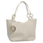 White Leather Fendi Handbag