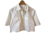 White Cotton Equipment Top