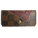 Brown Canvas Louis Vuitton Key Pouch