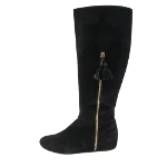 Black Suede Stuart Weitzman Boots