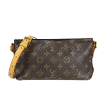 Brown Canvas Louis Vuitton Trotteur