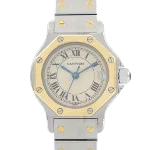 Beige Stainless Steel Cartier Watch