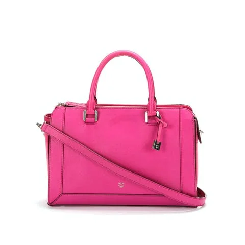Pink Leather MCM Shoulder bag