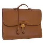 Brown Leather Hermes Sac A Depeches