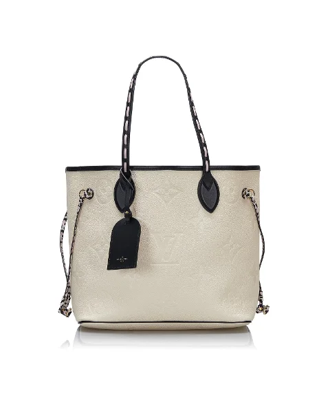 White Leather Louis Vuitton Neverfull