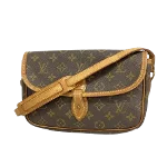 Brown Canvas Louis Vuitton Gibeciere