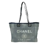 Navy Canvas Chanel Deauville