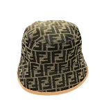 Black Cotton Fendi Hat